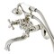 Kingston Brass KS226PN Wall Mount Tub Faucet with Hand Shower, Polished Nickel KS226PN - alternate 1